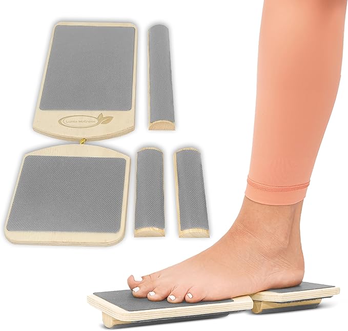 Single Leg Foot Board - Ankle & Foot Exerciser Strengthener, Physical Therapy for Sprained Ankles, Foot Stretcher for Plantar Fasciitis