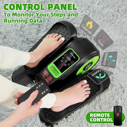 ANCHEER Under Desk Elliptical Machine, Ellipse Leg Exerciser for Seniors with 12 Adjustable Speeds, Quiet & Portable Electric Seated Pedal Exerciser with Remote Control