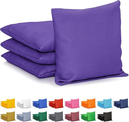 GoSports Classic Cornhole Bean Bags Set of 4-16 Colors Available - Regulation All Weather, Mix and