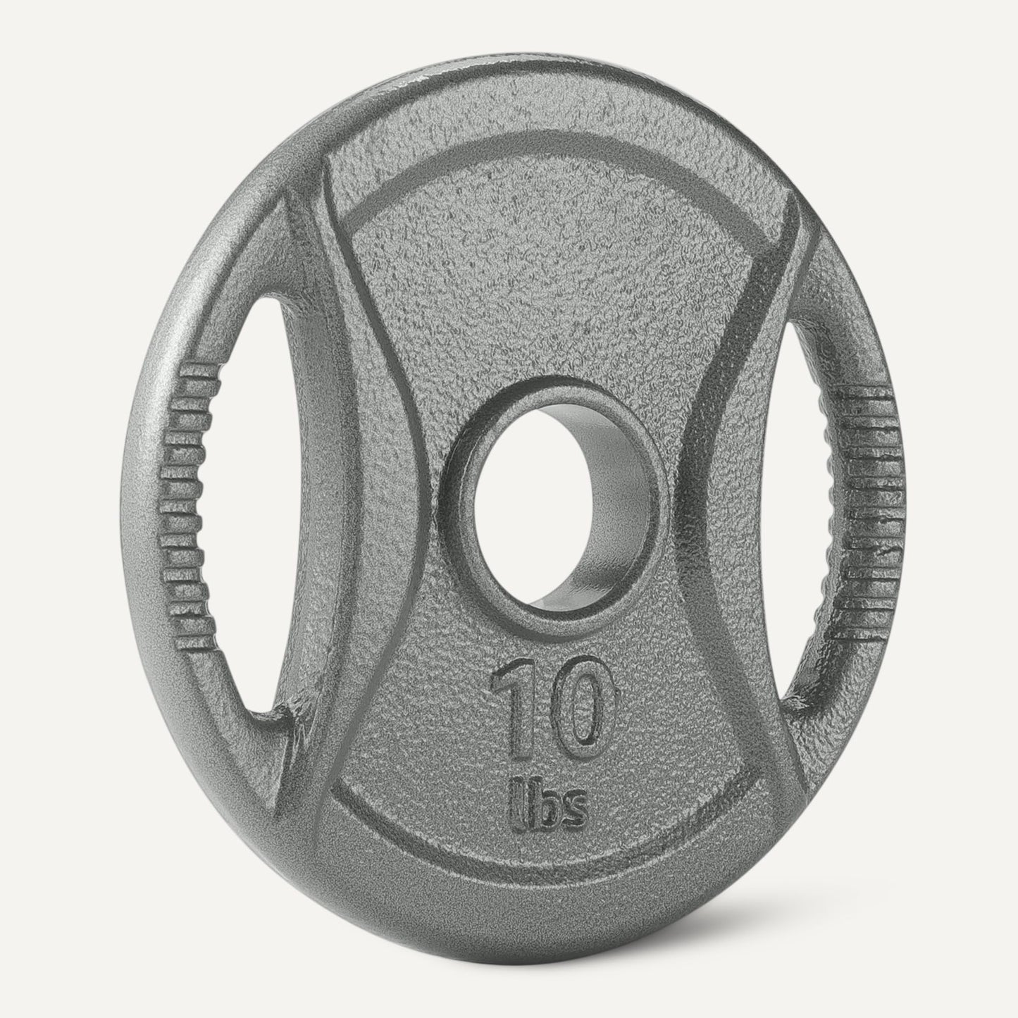 Amazon Basics 2-inch Olympic Grip Weight Plates, 10lb Weights, Compatible with Olympic 2-inch