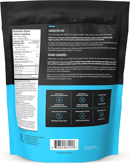 LEGION Whey+ Protein Whey Isolate from Grass Fed Cows - Whey Protein Isolate Powder Low Calorie, Non-GMO, Sugar Free, Lactose and Gluten Free, All Natural Protein Powder for Men & Women, 30 Servings