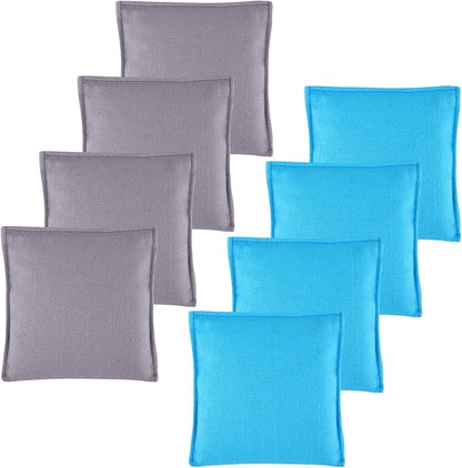 Set of 8 Regulation Cornhole Bags Double Sided, Weather Resistant Bean Bags for Cornhole Toss Game, Corn Hole Beans Bags with Tote Bag