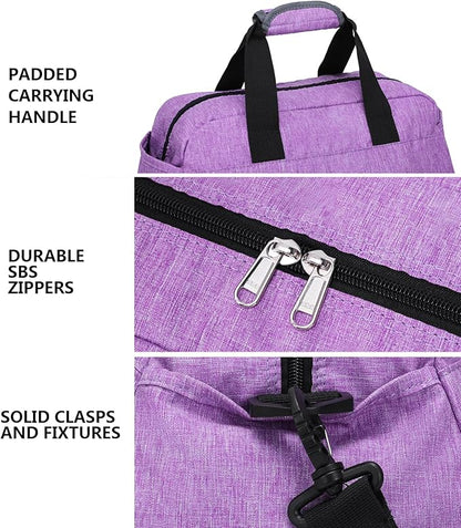 14 inch Small Gym Bag for Women & Men, Mini Duffel Bag for Travel Sports Lightweight Carry On Bag, Light Purple