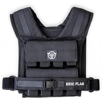ERIC FLAG 40 lb Weighted Vest for Men & Women - Adjustable 0-40 lb with 16 Iron Weight, Heavy-Duty