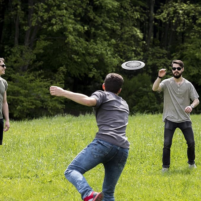 175g Professional Sports Flying Disc for Ultimate & Casual Play, Glow-in-The-Dark Competition Grade Throwing Disc, Diamond/Hurricane Pattern, Perfect for Ultimate Sport, Outdoor Fun and Fitness