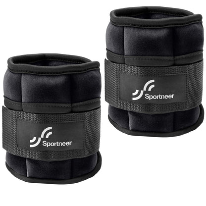 Sportneer Adjustable Ankle Weights, 2-7 lb per Pair, Removable Weights