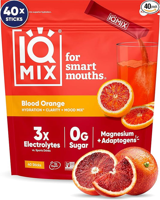IQMIX Hydration Electrolyte Powder – 4-in-1 Formula for Hydration, Mental Clarity, Mood and