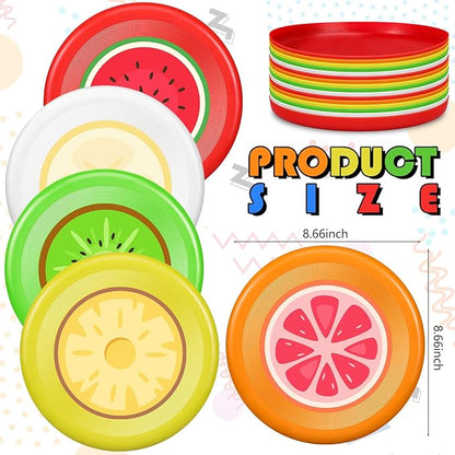 10 Pack Flying Disc Disk Flyer Disc Outdoor Training Interactive Flying Discs Bulk for Adults Dogs for Sports Favors, 5 Colors