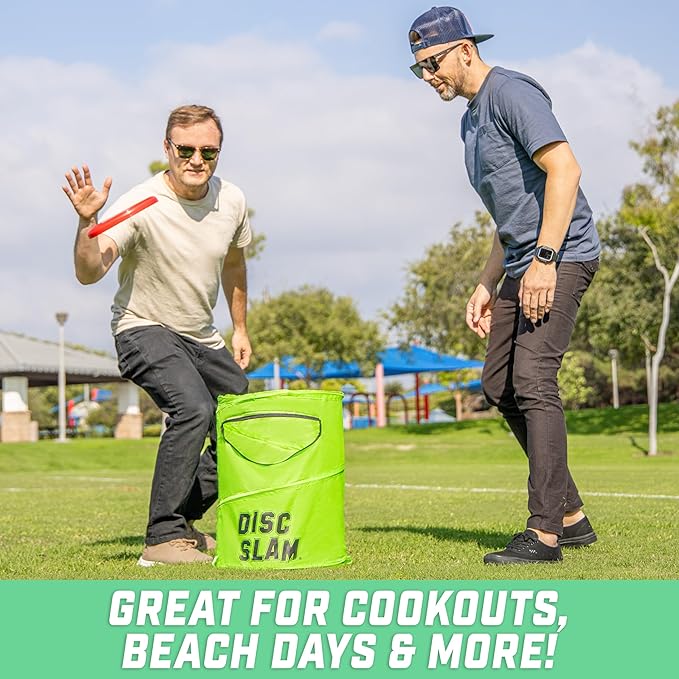 GoSports Disc Slam Game - Classic or PRO - Outdoor Disc Toss Yard and Beach Party Game