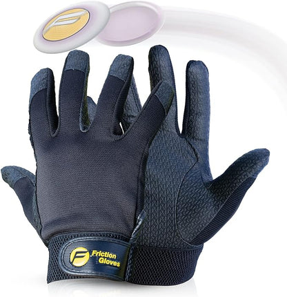Disc Sports Gloves - Rubberized Palm and Fingers for Amazing Grip on All Your Throws - Perfect for Driving & Putting - Play Your Best in Any Weather
