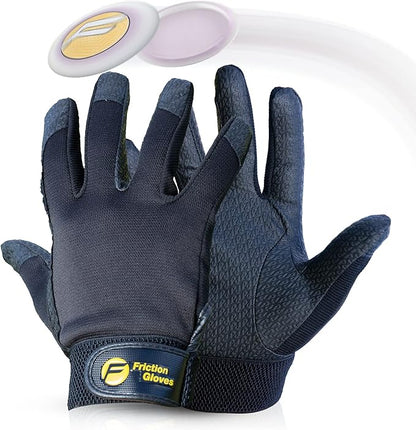 Disc Sports Gloves - Rubberized Palm and Fingers for Amazing Grip on All Your Throws - Perfect for Driving & Putting - Play Your Best in Any Weather