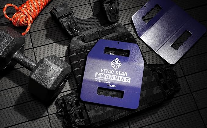 PETAC GEAR Tactical Weights Plates For Weighted Vest For Men Workout,5/10/15/20 LBS Weight Strength Training Vests Equipment Workout Gear