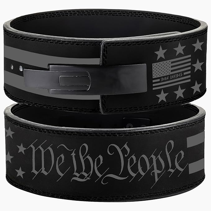 Weight Lifting Belt - Lever Gym Belt for Weightlifting, 10mm Leather Weight Belt for Men - 4 Inches Wide for Support & Stability for Workouts, Powerlifting, Bodybuilding, Fitness & Crossfit