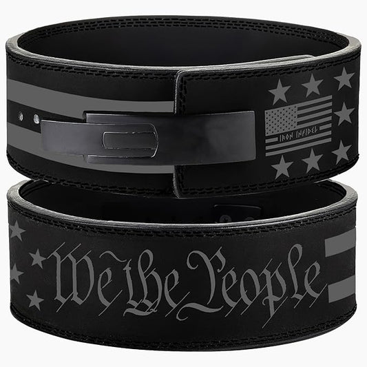 Weight Lifting Belt - Lever Gym Belt for Weightlifting, 10mm Leather Weight Belt for Men - 4 Inches Wide for Support & Stability for Workouts, Powerlifting, Bodybuilding, Fitness & Crossfit