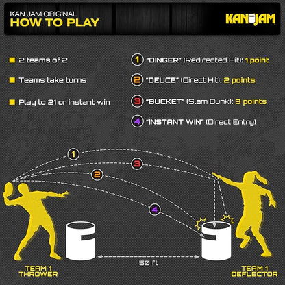 Kan Jam Ultimate Disc Golf Frisbee - Official Size Disc Golf Disc with Light Up Frisbee Options for Outdoor Games