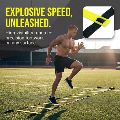 Sleteranpe 20ft Agility Ladder Training Ladder Speed