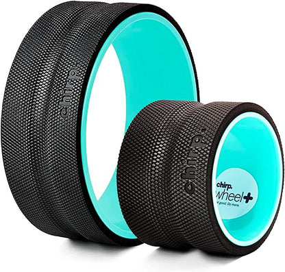 Chirp Wheel+ Foam Roller for Back Pain Relief, Muscle Therapy, and Deep Tissue Massage 6" and 12" Inch