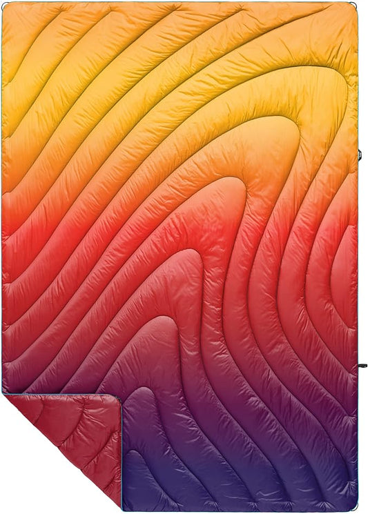 Rumpl Original Puffy Blanket - Warm, Water-Resistant Camping Blanket with 100% Recycled Synthetic