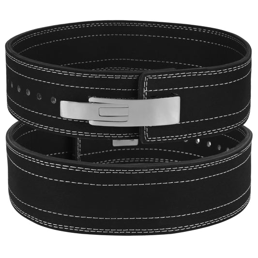 Powerlifting Lever Belt - 9mm IPF Thick Leather Weight Lifting Belt - Ideal for Gym, Training