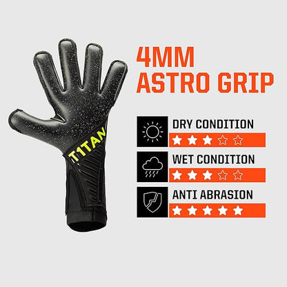 T1TAN Alien Galaxy Goalkeeper Gloves - Professional Soccer Goal Keeper Gloves for Youth, Men & Women - Size 6-11