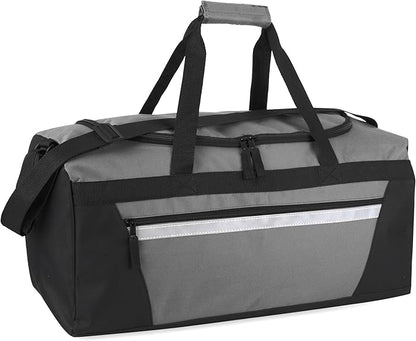 40 Liter, 22 Inch Reflective Duffle Bag with Shoulder Strap for Men, Women, Travel
