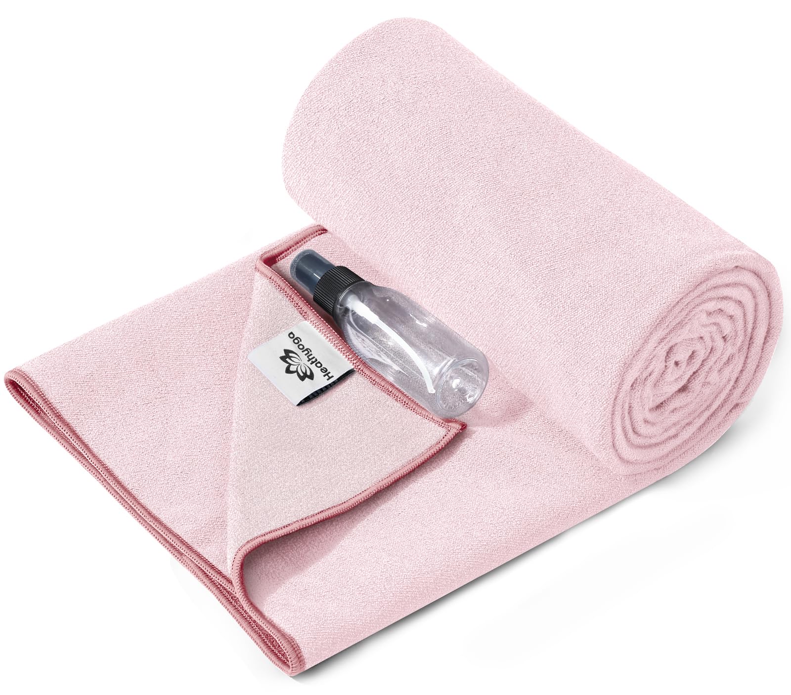 Heathyoga Yoga Mat Towel Non Slip for Hot Yoga Towel with Silicone Grip & Free Spray Bottle