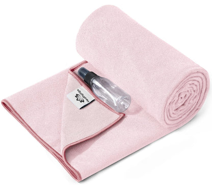 Heathyoga Yoga Mat Towel Non Slip for Hot Yoga Towel with Silicone Grip & Free Spray Bottle