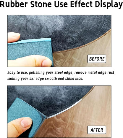Snowboard Ski Edge Bevel Tuning ski Wax kit，Snowboard Tool，ski Edge Sharpener Tuner Side Ski Angle Tool & Diamonds & Gummi Stone (Tool+Diamonds + Gummi Stone)