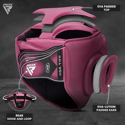 RDX Boxing Headgear MMA Muay Thai, Removable Face Grill, Head Gear for Sparring Grappling Martial Arts Kickboxing Taekwondo Karate BJJ Training
