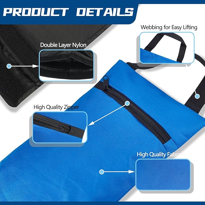 Unfilled Sandbag with Dual Compartment for Yoga 2 Pack Not Include Fillers