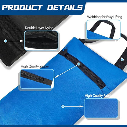 Unfilled Sandbag with Dual Compartment for Yoga 2 Pack Not Include Fillers
