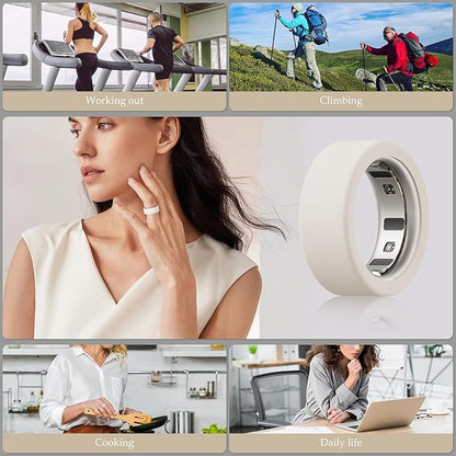 15 Pack Cover Compatible with Oura Ring Gen 4/Gen 3 Horizon/Gen 3 Heritage, Anti-Scratch Silicone Case for Oura Ring Protector for Women Men Working Out Gym, Support Charging with Cover on