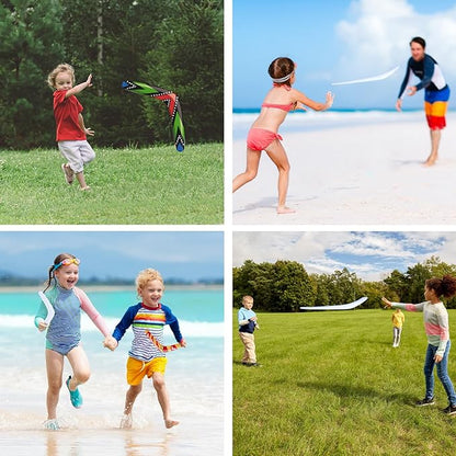 36 Pcs Plastic Boomerangs Craft for Teens Color Your Own DIY V Shaped Returning Boomerangs with Markers Fun Outdoor Throw Catch Flying Toy for Boys Girls Classroom Game Vbs Craft School Activities