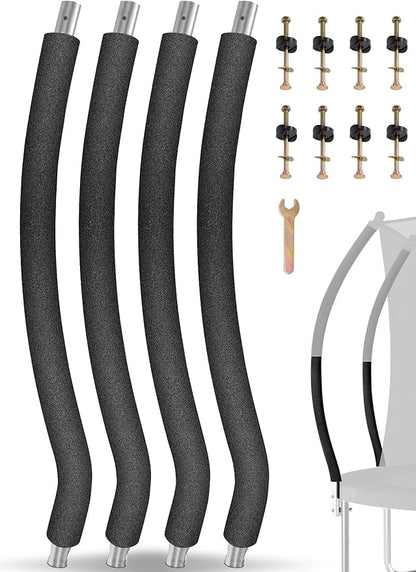 Trampoline Poles Replacement for Skywalker Or Jumpzylla,Galvanized Trampoline Enclosure Pole for Skywalker or Jumpzylla,Replace Parts#4201 4202 4135 OR for Jumpzylla 8ft 10ft&12ft 14ft