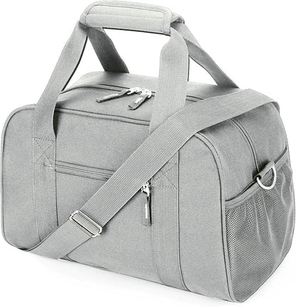 SeaRock 14 inch Small Gym Bag, Mini Duffel Bag for Women & Men, Carry On Lightweight for Travel Sport - Gray