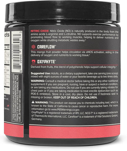 ONNIT Total Nitric Oxide Exercise Performance Powder, Harvest Fruit Punch Flavor, Caffeine-Free Dietary Supplement to Support Muscle Growth and Recovery with NO3-T Arginine Nitrate, 20 Servings