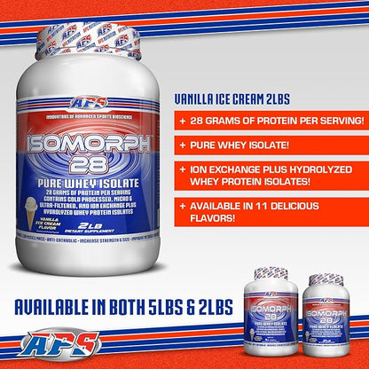 APS Nutrition Isomorph Protein Powder Supplement | Whey Protein Isolate | Ultra- Filtered | 28g Protein | Vanilla Ice Cream, 2 Pound (Pack of 1)