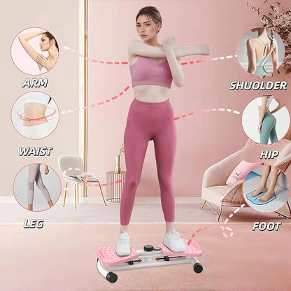 Waist Twisting Machine, Ab Twister Board with 330 lbs Capacity, Waist Twister for Women Belly Fat, Home Gym Exercise Equipment for Slim Waist and Core Ab Exercise