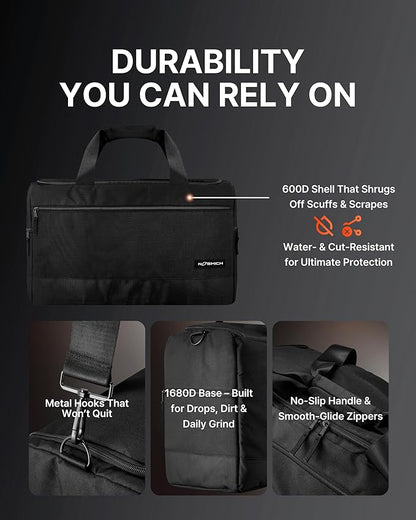 Sneaker Bag for Travel – Fits 4 Pairs of Shoes (Size 14) | Sneakerhead Gift, TSA-Approved Shoe Duffle Bag with 3 Adjustable Dividers | Water-Resistant Gym, Sports, Multi-functional Carry On for Men