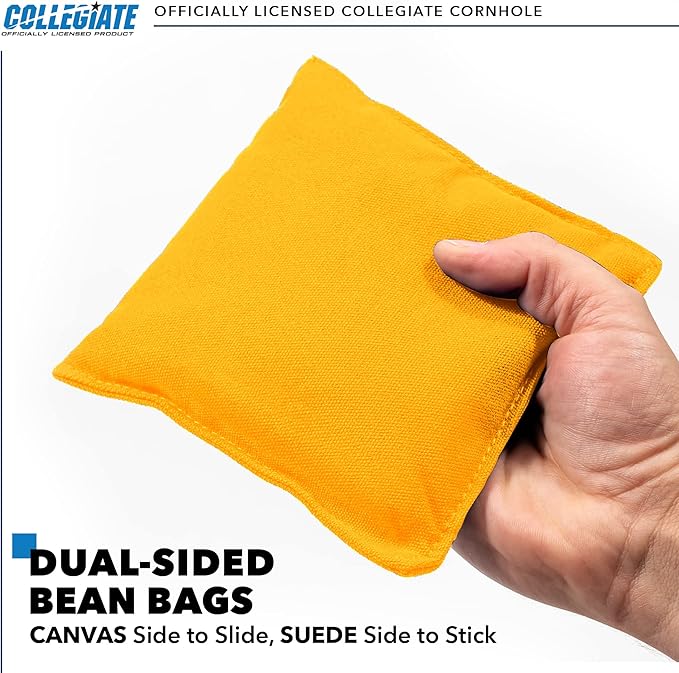 2' x 3' Solid Wood Cornhole Set with Direct Print HD Team Graphics – Great Gift for Any NCAA Fan! Bean Bag Toss Family Outdoor Games