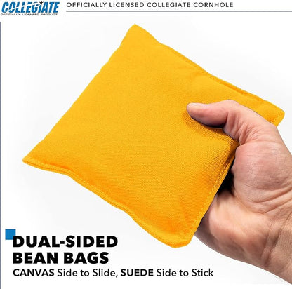 2' x 3' Solid Wood Cornhole Set with Direct Print HD Team Graphics – Great Gift for Any NCAA Fan! Bean Bag Toss Family Outdoor Games