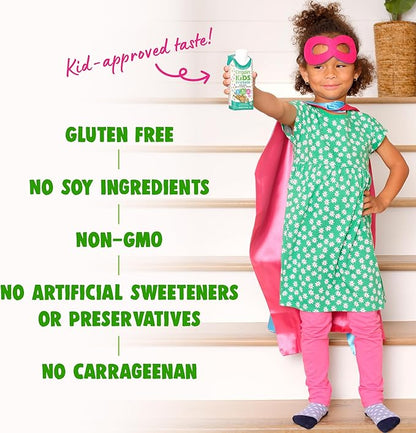 Orgain Organic Kids Nutritional Protein Shake, Fruity Cereal - Kids Snacks with 8g Dairy Protein, 22 Vitamins & Minerals, Fruits & Vegetables, Gluten Free, Soy Free, Non-GMO, 8.25 Fl Oz (Pack of 12)