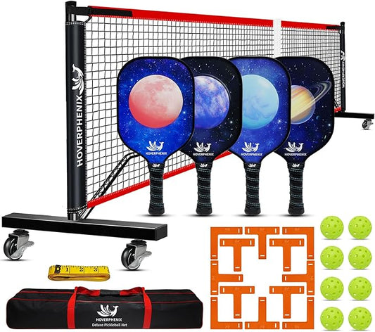 Pickleball Net for Driveway, Portable Pickleball Net System with Regualtion Size 22FT Pickle Ball