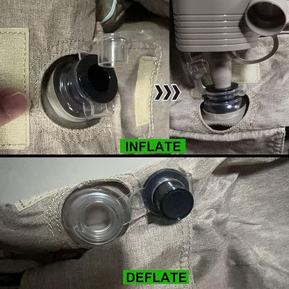 LUOOV Inflatable Couch Chairs Blow up Camp Sofa Camping Air Couch Sofa Inflatable Outdoor Furniture Chair Couch Lounger Air Sofa for Adult(Khaki Single)