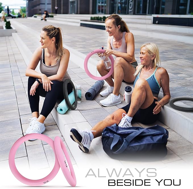 Yes4All Power Ring 10lbs, Weight Ring, Weighted Circle, Kettlebell for Yoga Exercise, Aerobics, Home Fitness, Core Training