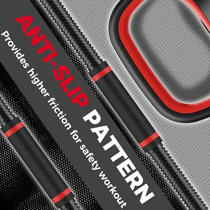 KeppiFitness Adjustable Dumbbell Set, 30/40/50/70/90 lb Weight Set with Connector Bar, 4 in 1 Workout Gear with Dumbbell, Kettlebell, Barbell, Push up Handle for Home Gym Fitness Exercise