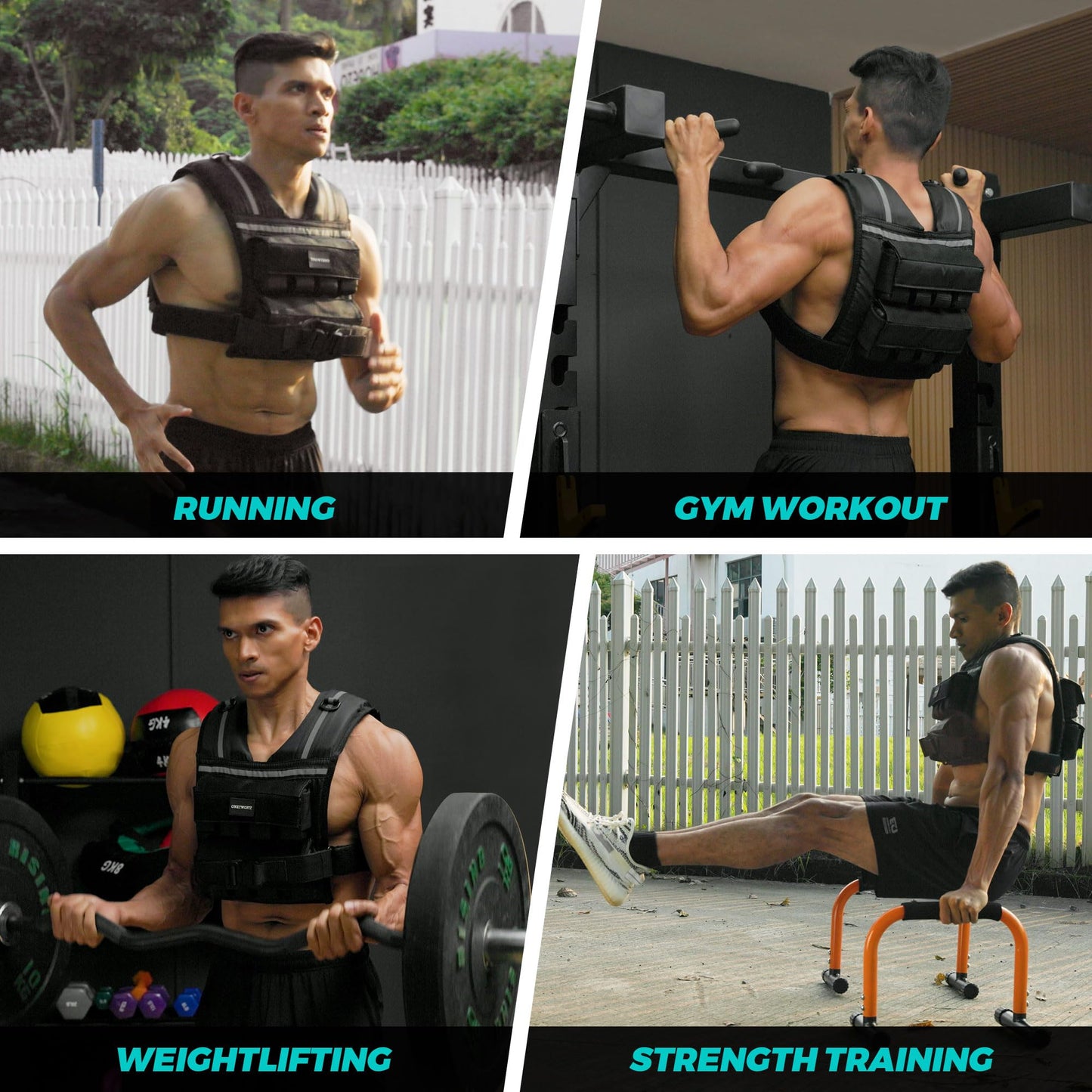 Weighted Vest Men, 35lb/45lb Adjustable Rucking Vests for Walking Running