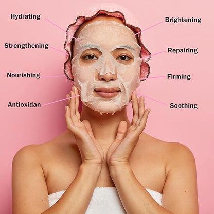 40 Pack Collagen Face Masks Skincare Bulk for All Skin Types,Hydrating Spa Face Mask for Sensitive Skin, Facial Mask Sets For Women Skin Care,Face Mask Sheet Gifts Set for Teen Girls