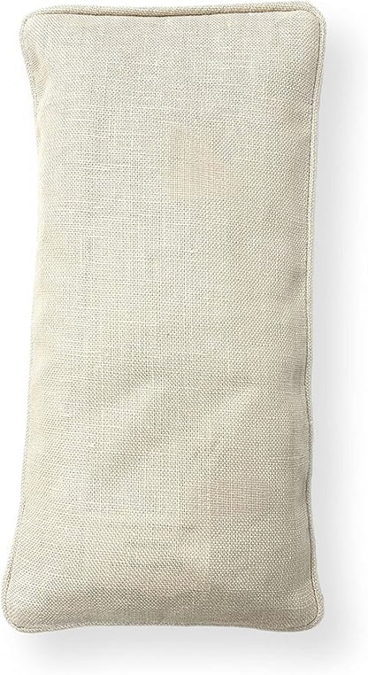 Organic Linen Eye Pillow - Lavender & Flaxseed for Relaxation, Yoga, Stress Relief - Microwavable Heating Pad & Cool Compress - Made in USA - Gifts for Meditation