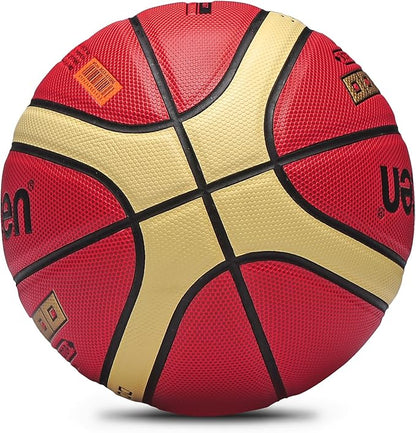 Training Soft Touch Rubber and Faux Leather Fighting Basketball, High Bounce Indoor Outdoor Basketball Gift
